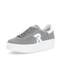 Rieker W3700-40 Ανατομικό Δερμάτινο Sneaker Γρι