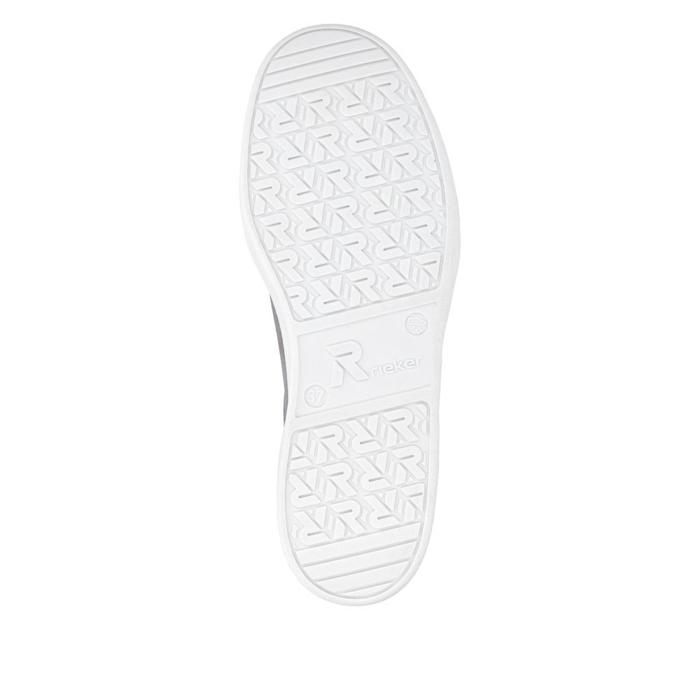 Rieker W3700-40 Ανατομικό Δερμάτινο Sneaker Γρι
