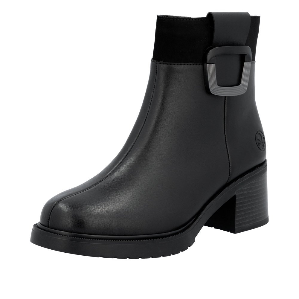 Rieker Y5253-00 Anatomic Leather Boot Black