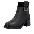 Rieker Y5253-00 Anatomic Leather Boot Black