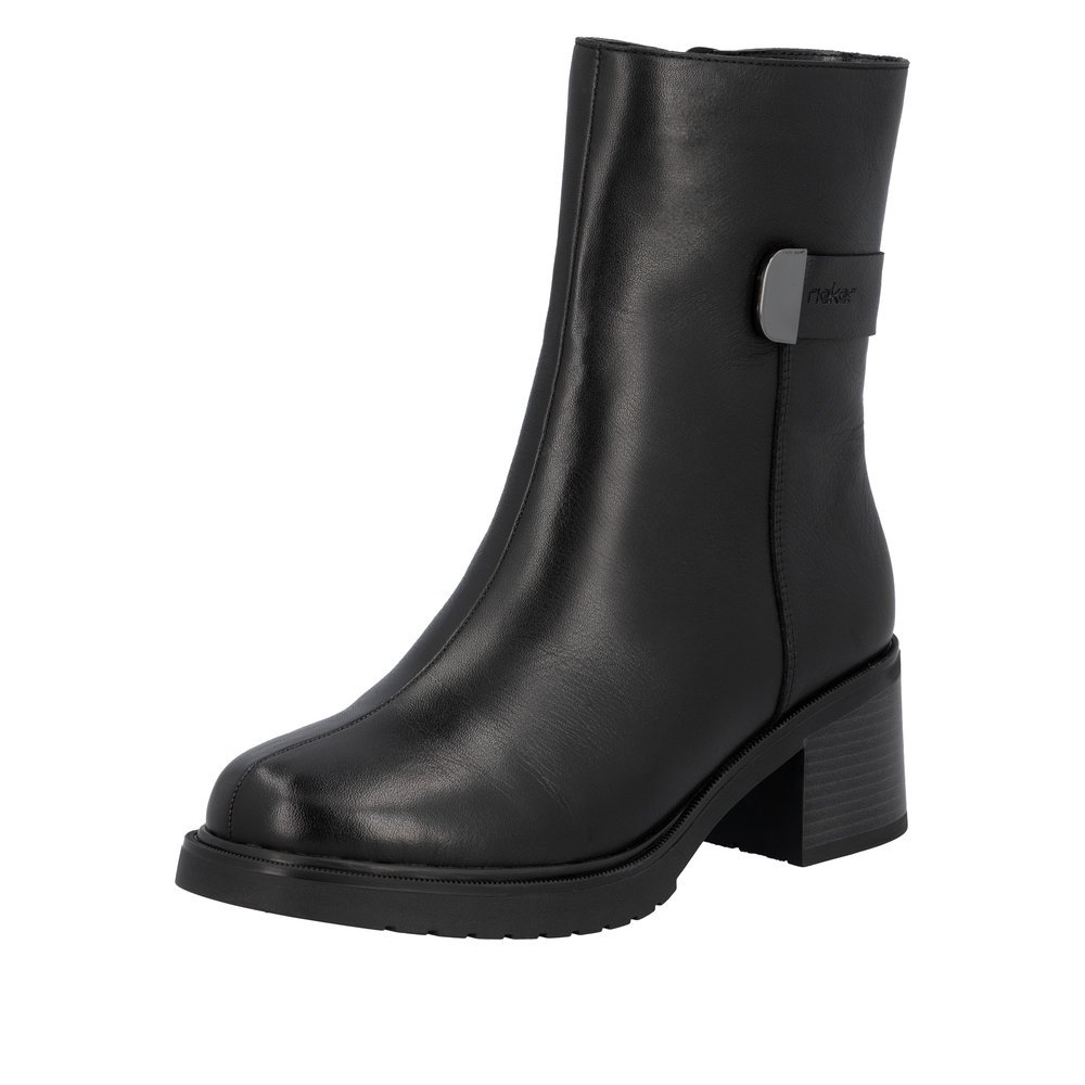 Rieker Y5258-00 Anatomic Leather Boot Black