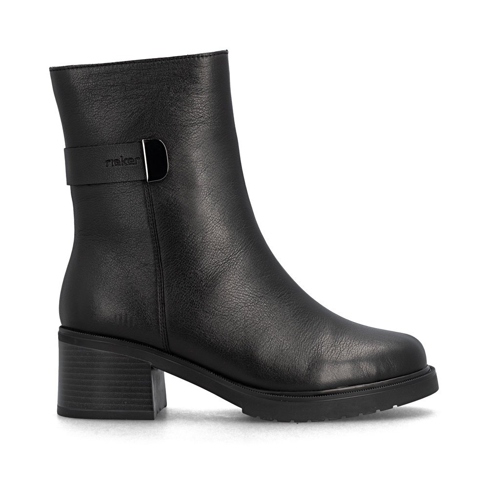 Rieker Y5258-00 Anatomic Leather Boot Black