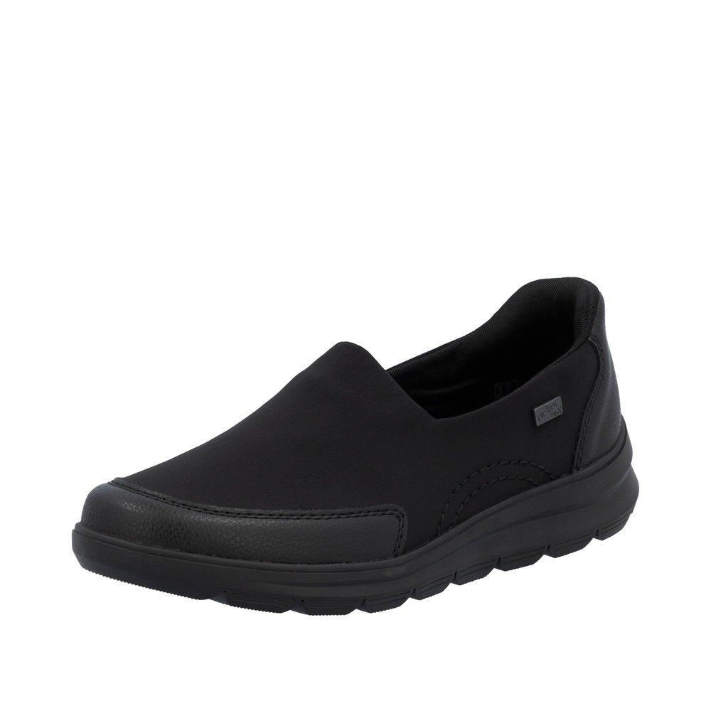 Rieker Z0054-00 Ανατομικό Δερμάτινο Sneaker Μαύρο