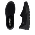 Rieker Z0054-00 Ανατομικό Δερμάτινο Sneaker Μαύρο