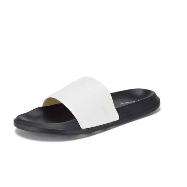 Runners 22901-02 Slipper ΅White Black Runners 22901-02 Slipper ΅White Black