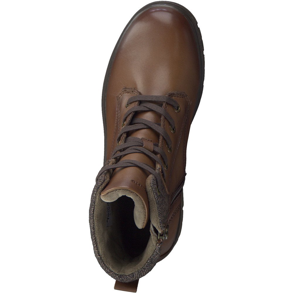 Tamaris 86213-29-328 Anatomic Leather Ankle Boot Tan