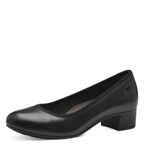 Tamaris 52300-43-001 Anatomical Leather Pump Black 5cm Tamaris 52300-43-001 Anatomical Leather Pump Black 5cm