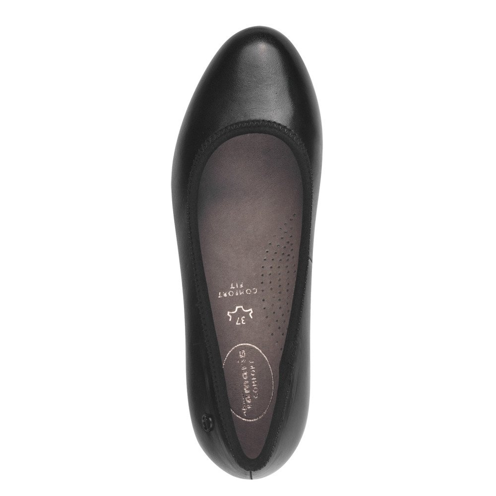 Tamaris 52300-43-001 Anatomical Leather Pump Black 5cm Tamaris 52300-43-001 Anatomical Leather Pump Black 5cm