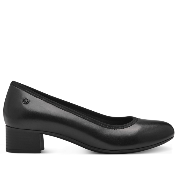 Tamaris 52300-43-001 Anatomical Leather Pump Black 5cm Tamaris 52300-43-001 Anatomical Leather Pump Black 5cm