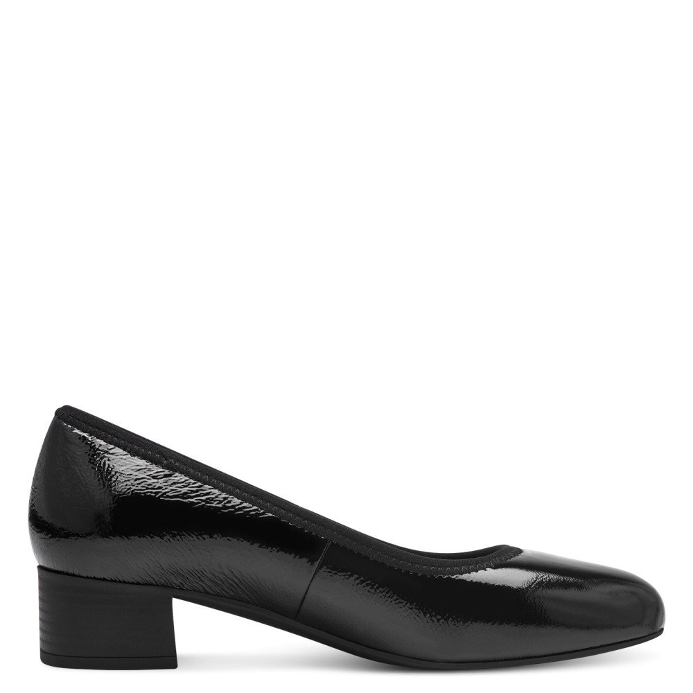 Tamaris 52300-43-018 Anatomical Leather Pump Black 5cm Tamaris 52300-43-018 Anatomical Leather Pump Black 5cm