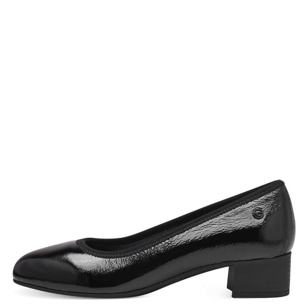 Tamaris 52300-43-018 Anatomical Leather Pump Black 5cm Tamaris 52300-43-018 Anatomical Leather Pump Black 5cm