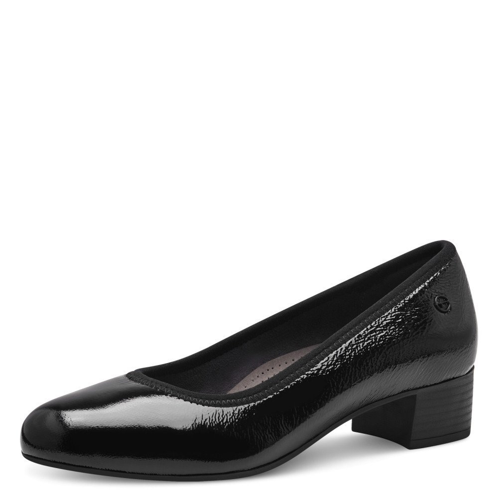 Tamaris 52300-43-018 Anatomical Leather Pump Black 5cm Tamaris 52300-43-018 Anatomical Leather Pump Black 5cm