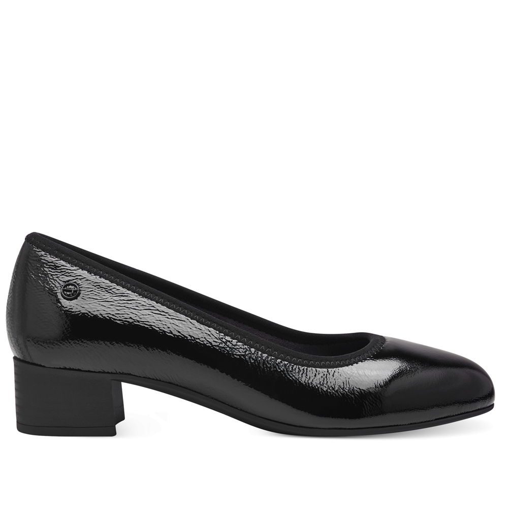 Tamaris 52300-43-018 Anatomical Leather Pump Black 5cm Tamaris 52300-43-018 Anatomical Leather Pump Black 5cm