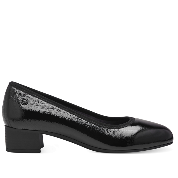 Tamaris 52300-43-018 Anatomical Leather Pump Black 5cm Tamaris 52300-43-018 Anatomical Leather Pump Black 5cm