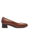 Tamaris 52300-43-305 Anatomical Leather Pump Tan 5cm Tamaris 52300-43-305 Anatomical Leather Pump Tan 5cm