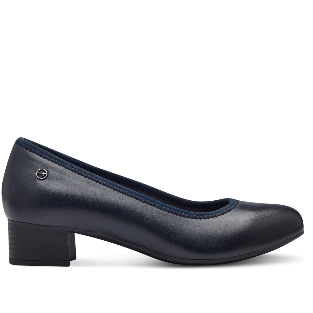 Tamaris 52300-43-805 Anatomical Leather Pump Blue 5cm Tamaris 52300-43-805 Anatomical Leather Pump Blue 5cm