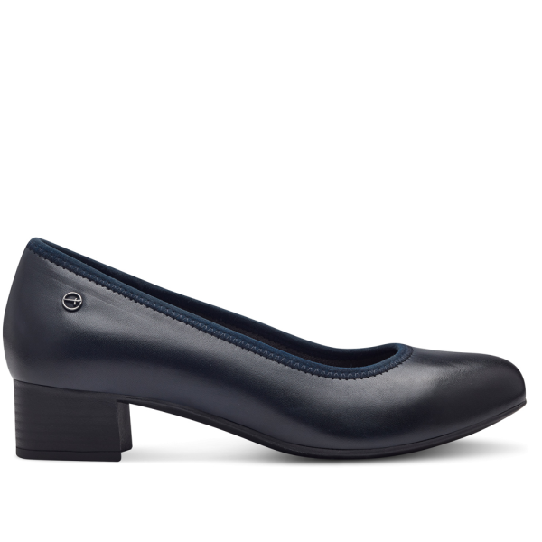 Tamaris 52300-43-805 Anatomical Leather Pump Blue 5cm Tamaris 52300-43-805 Anatomical Leather Pump Blue 5cm