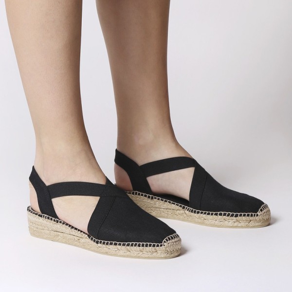 Toni Pons Verona-01 Black Wedges 4cm Toni Pons Verona-01 Black Wedges 4cm