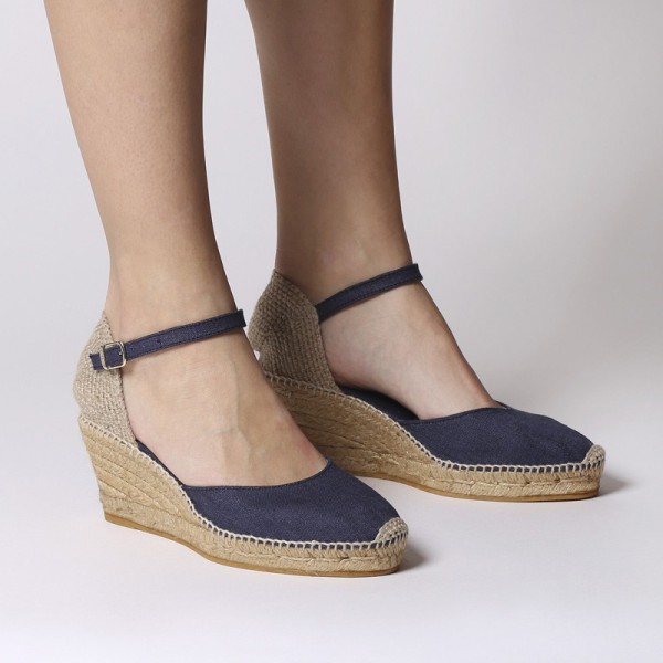 Toni Pons Caldes-18 Blue Wedges 7cm Toni Pons Caldes-18 Blue Wedges 7cm