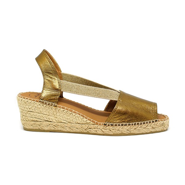 Toni Pons Teide-Bronce Leather Bronce Wedges 6cm Toni Pons Teide-Bronce Leather Bronce Wedges 6cm