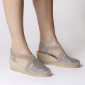 Toni Pons Triton-04 Silver Wedges 6cm Toni Pons Triton-04 Silver Wedges 6cm