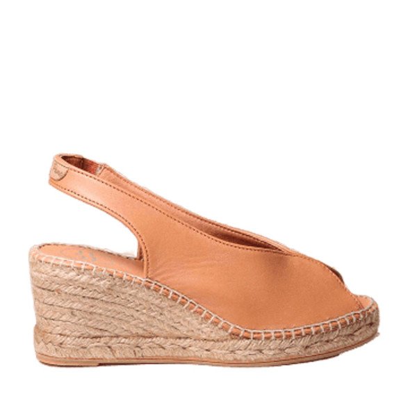 Toni Pons Laila-09 Leather Espadrille Tan 7cm Toni Pons Laila-09 Leather Espadrille Tan 7cm