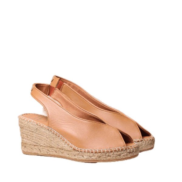 Toni Pons Laila-09 Leather Espadrille Tan 7cm Toni Pons Laila-09 Leather Espadrille Tan 7cm