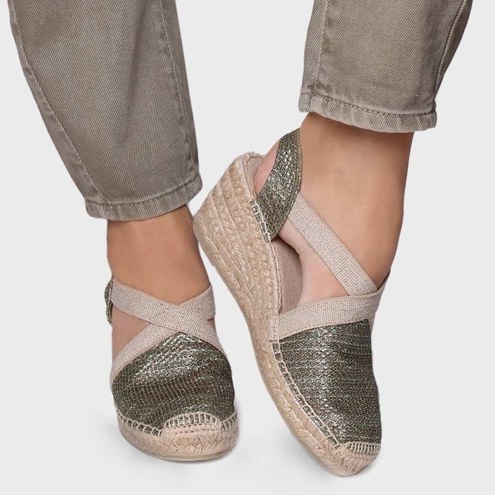 Toni Pons Triton-19 Platform Khaki Gold 6cm Toni Pons Triton-19 Platform Khaki Gold 6cm