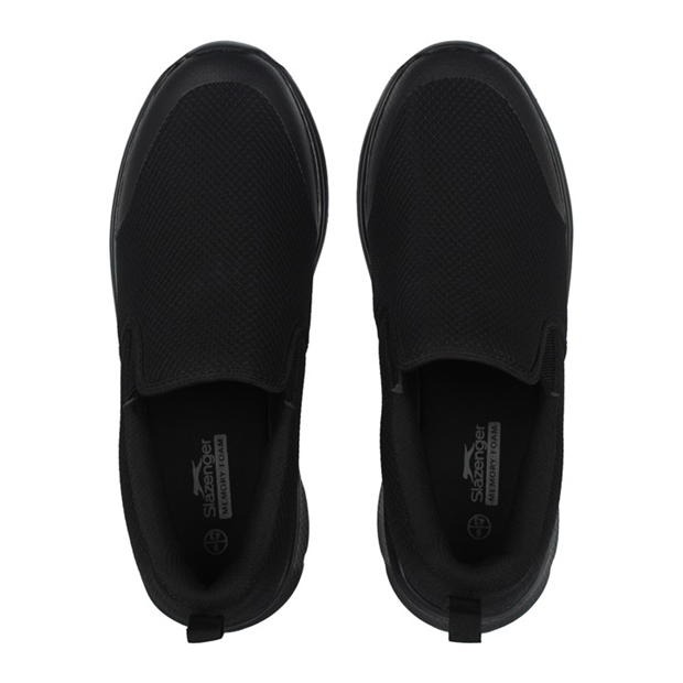 Slazenger Zeal Mens Slip On Shoes 121158-03 Αθλητικό Μαύρο φωτογραφία