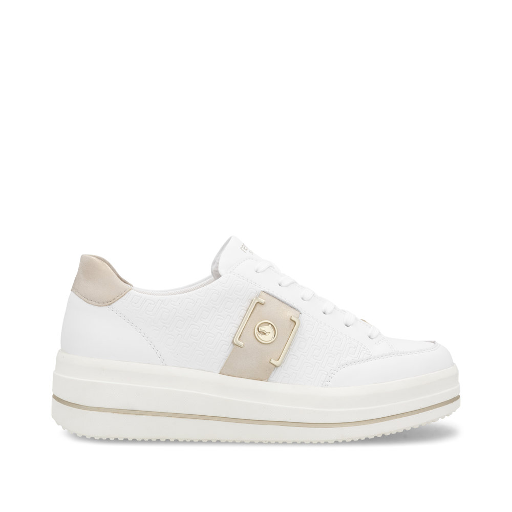 Remonte Dorndorf Remonte D1C07-80 Ανατομικό Δερμάτινο Sneaker Λευκό