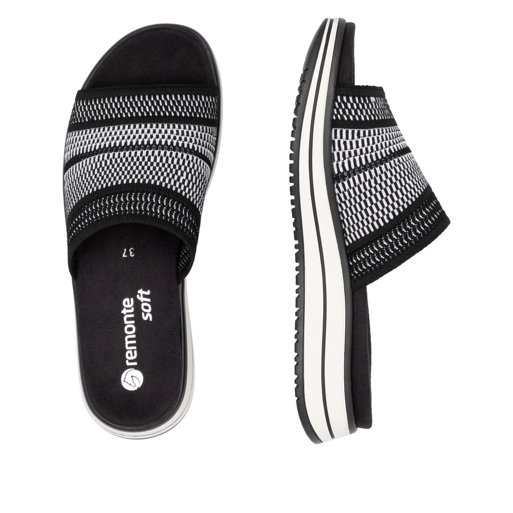 Remonte D1J54-03 Ανατομικό Δερμάτινο Πέδιλο Μαύρο 4cm φωτογραφία