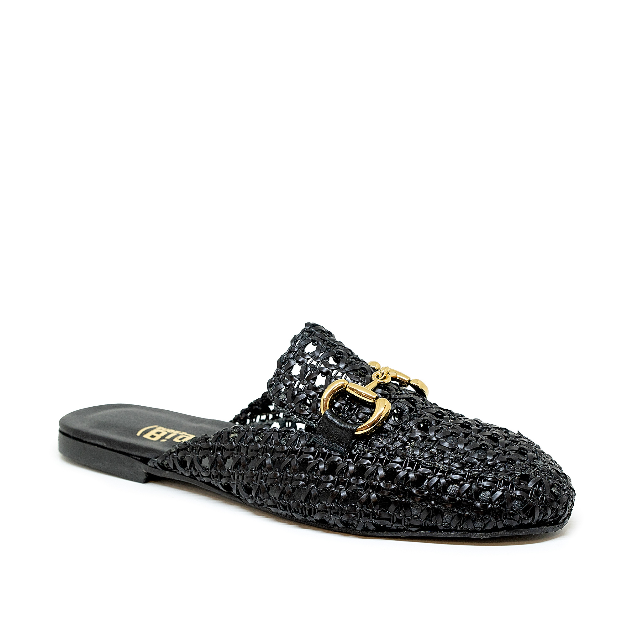Bigshoes GA1164-01 Δερμάτινο Mule Μαύρο φωτογραφία
