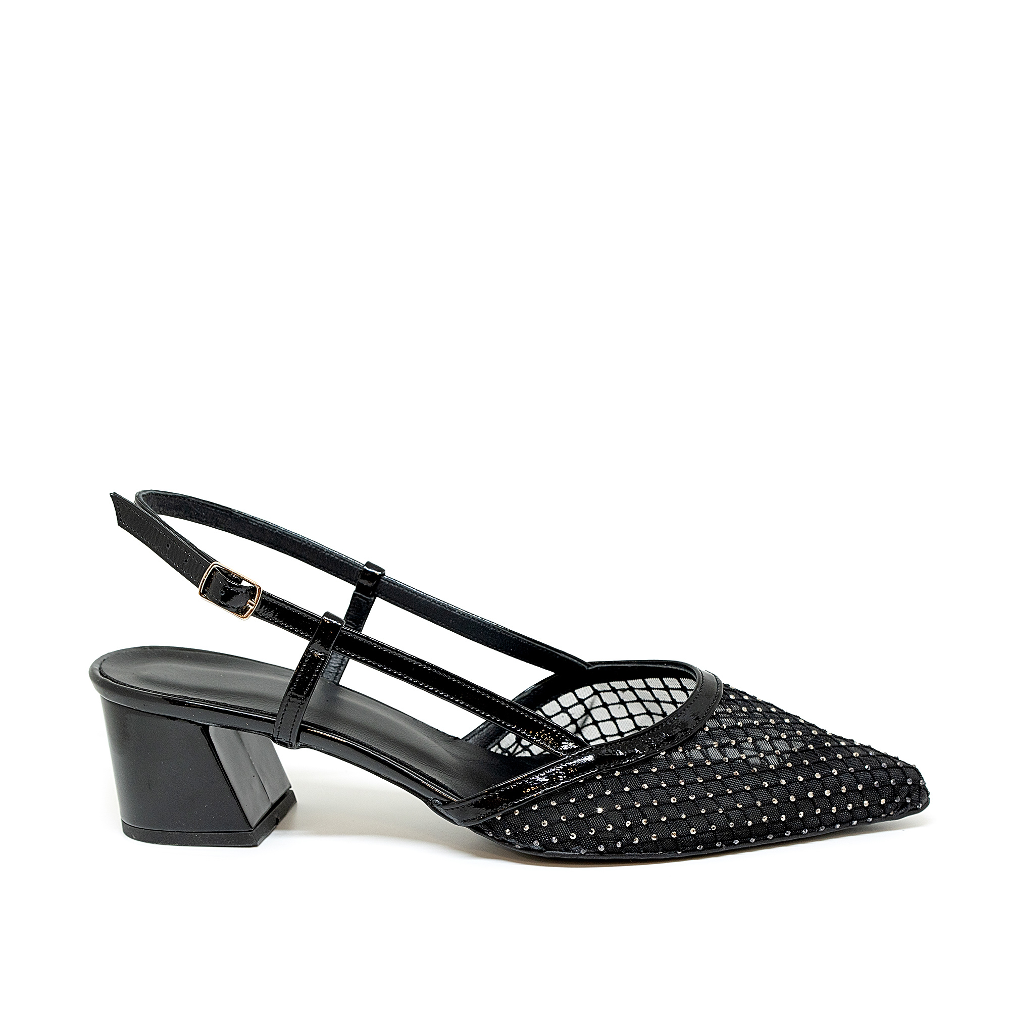 Bigshoes Bigshoes MX22137-01 Δερμάτινη Γόβα Μαύρο 5.5cm