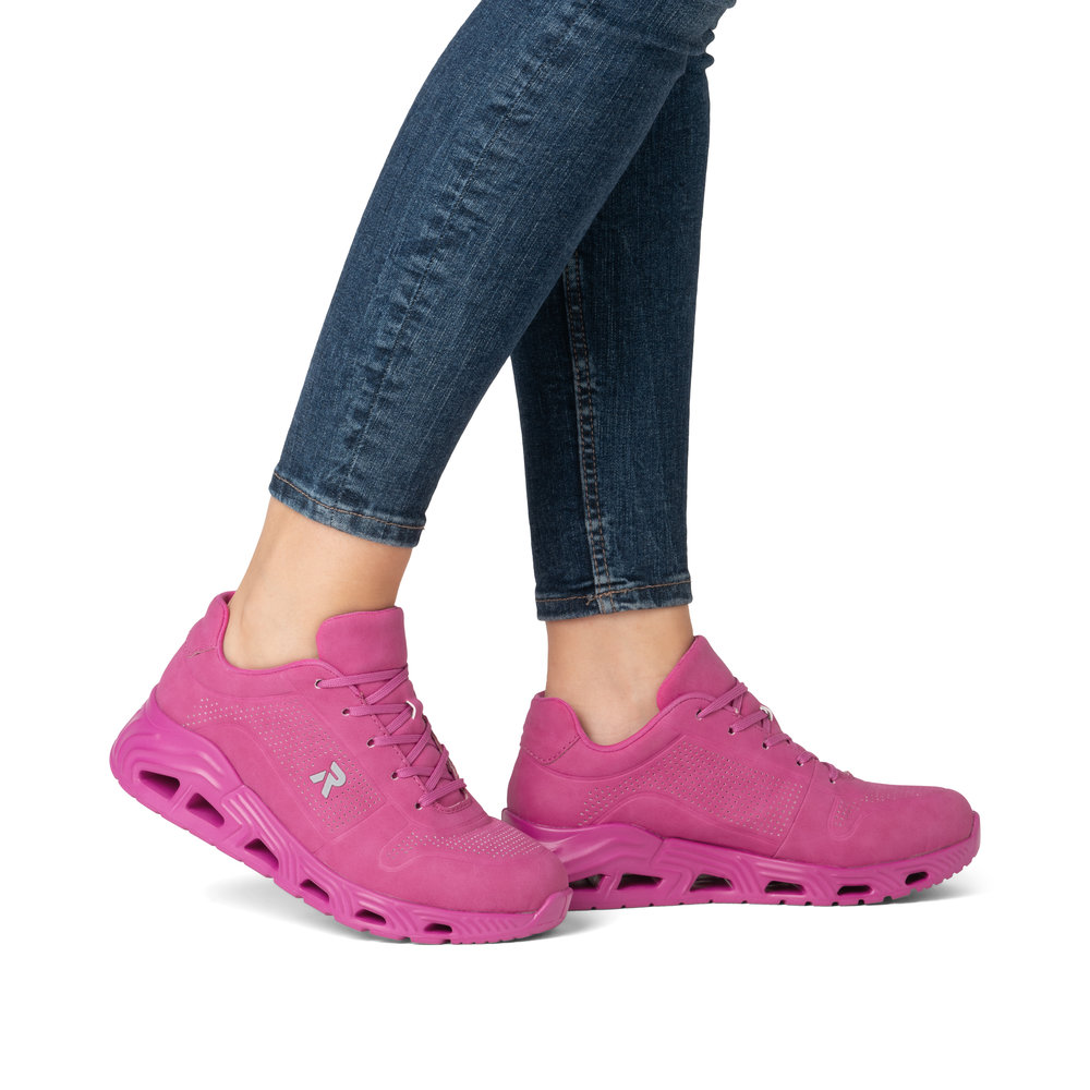 Rieker N5202-31 Ανατομικά Sneaker Ροζ φωτογραφία