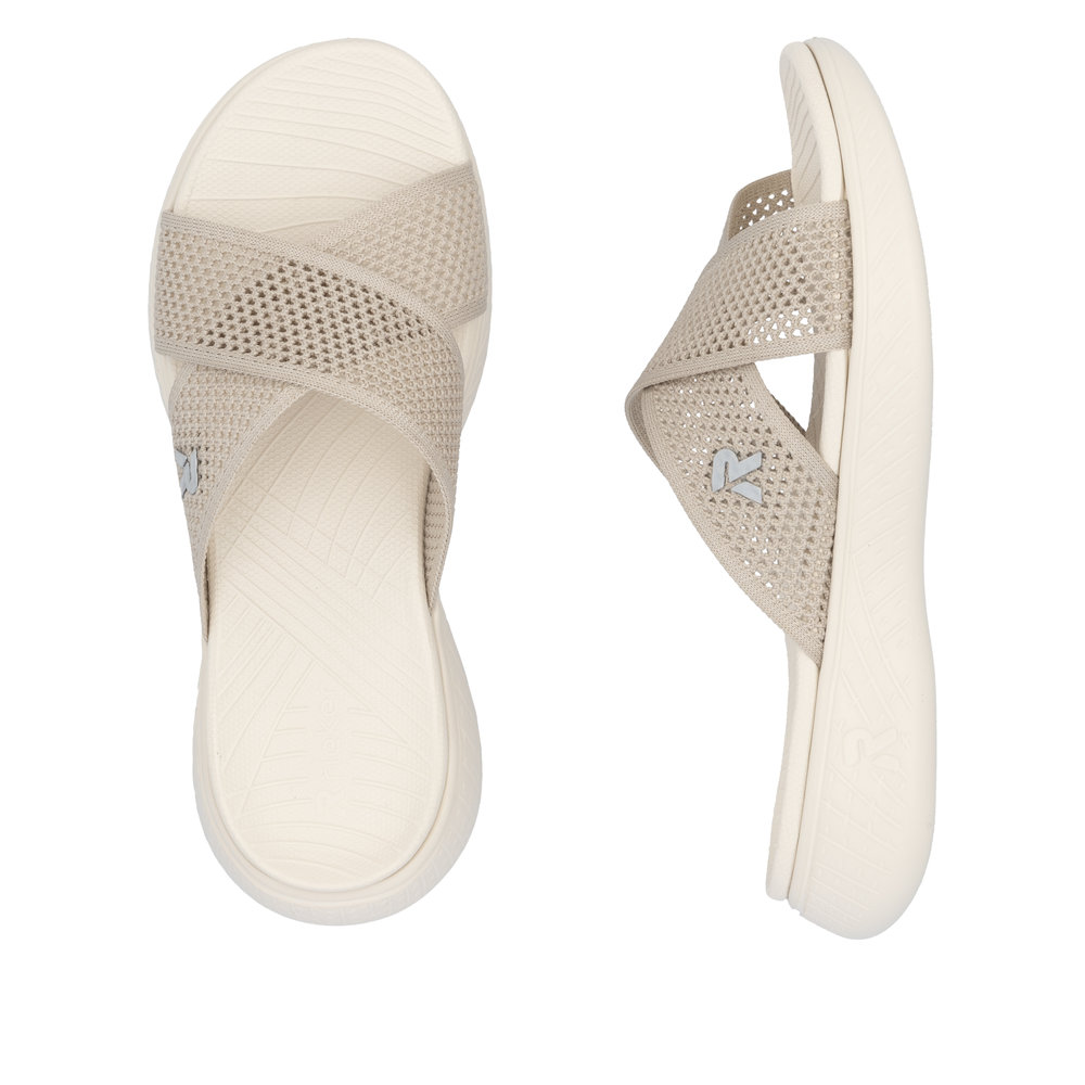 Rieker V2105-60 Ανατομικό Πέδιλο Μπεζ φωτογραφία