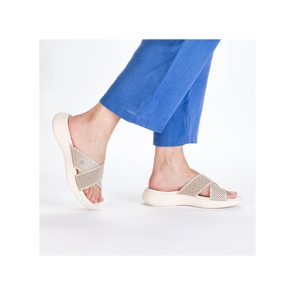 Rieker V2105-60 Ανατομικό Πέδιλο Μπεζ φωτογραφία