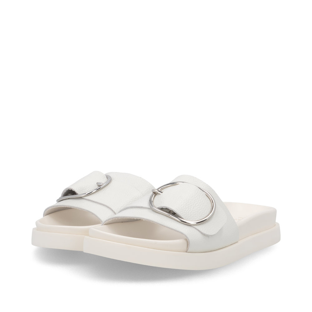 Rieker W1453-80 Ανατομικό Πέδιλο Λευκό 3cm φωτογραφία
