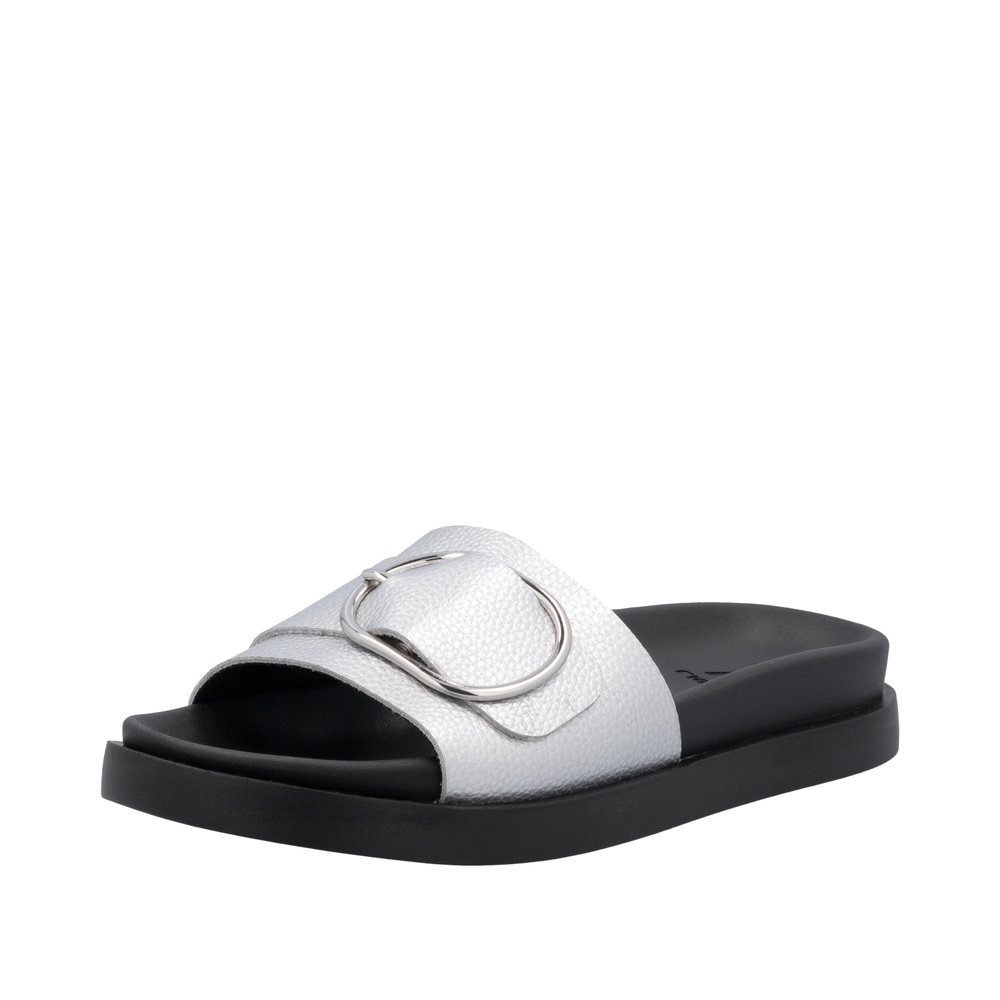 Rieker W1453-90 Ανατομικό Πέδιλο Ασημί 3cm φωτογραφία