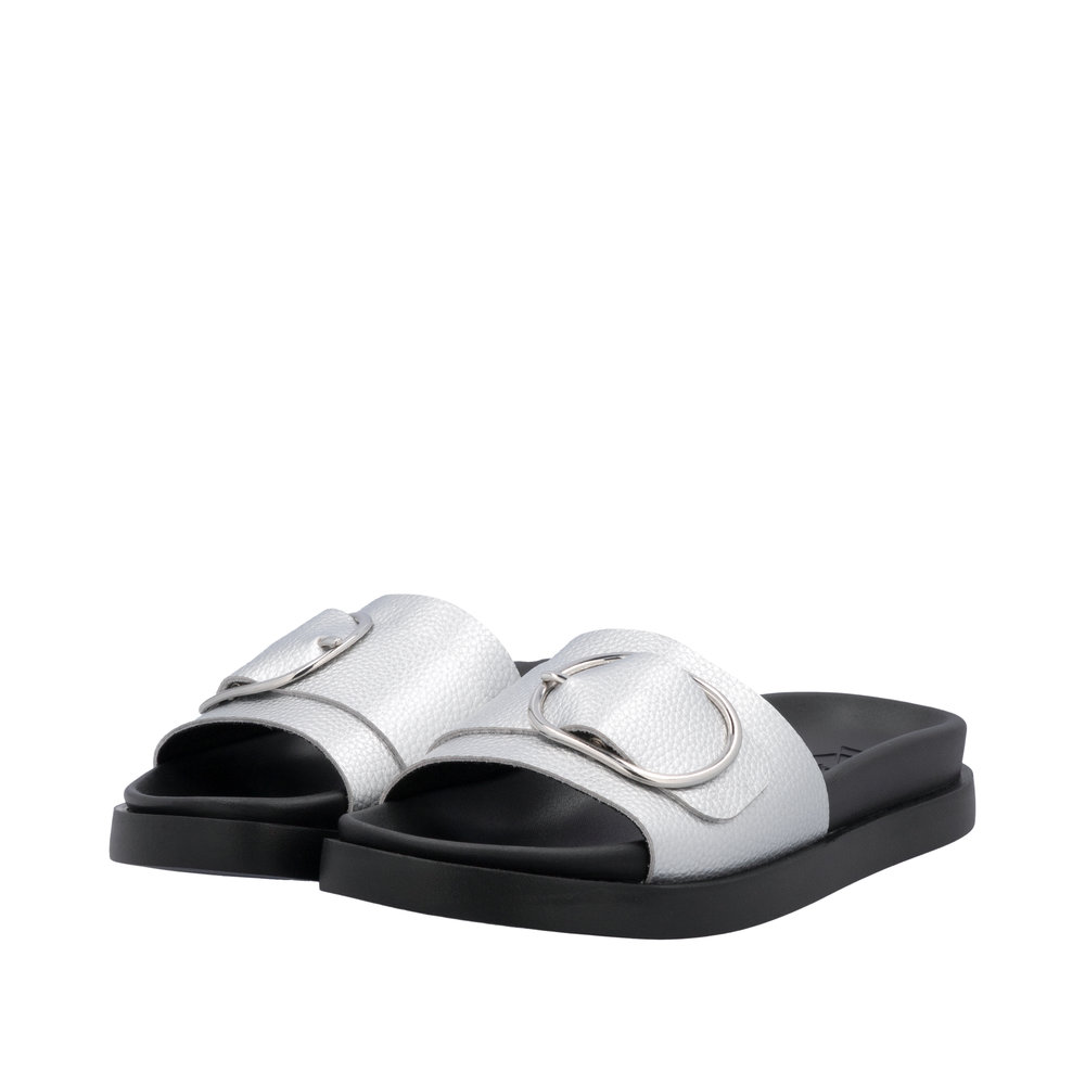 Rieker W1453-90 Ανατομικό Πέδιλο Ασημί 3cm φωτογραφία