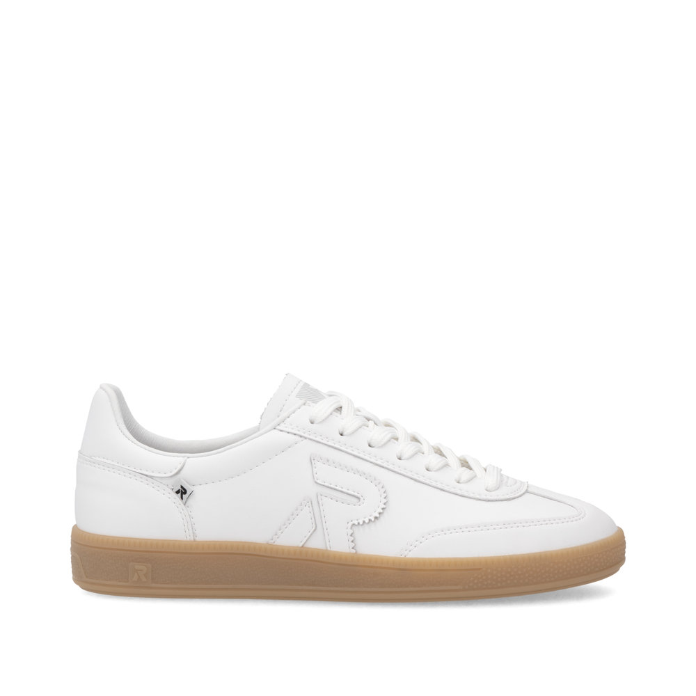 Rieker_Revolution Rieker W2200-80 Ανατομικά Δερμάτινα Sneaker Λευκό