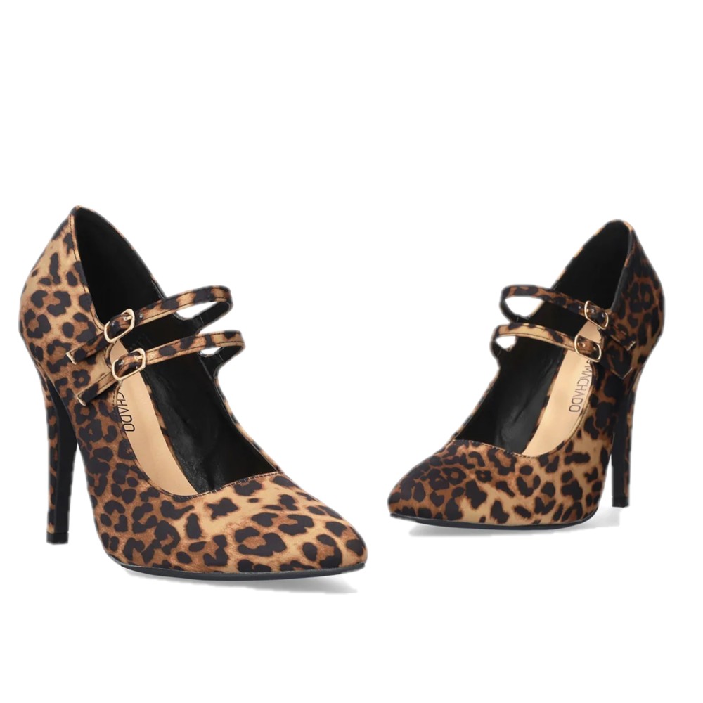 Andres Machado 6046-20 Γόβα Λεοπάρ 12cm φωτογραφία