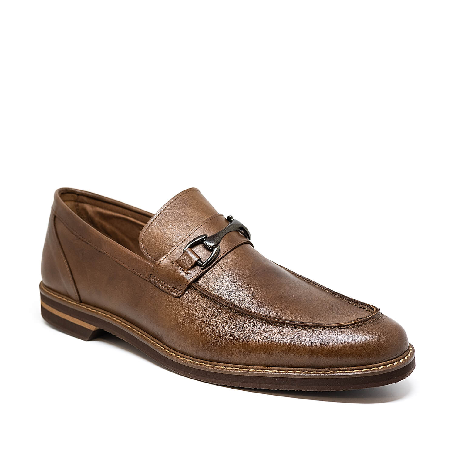 Bigshoes KL37303-05 Δερμάτινο Μοκασίνι Καφέ φωτογραφία