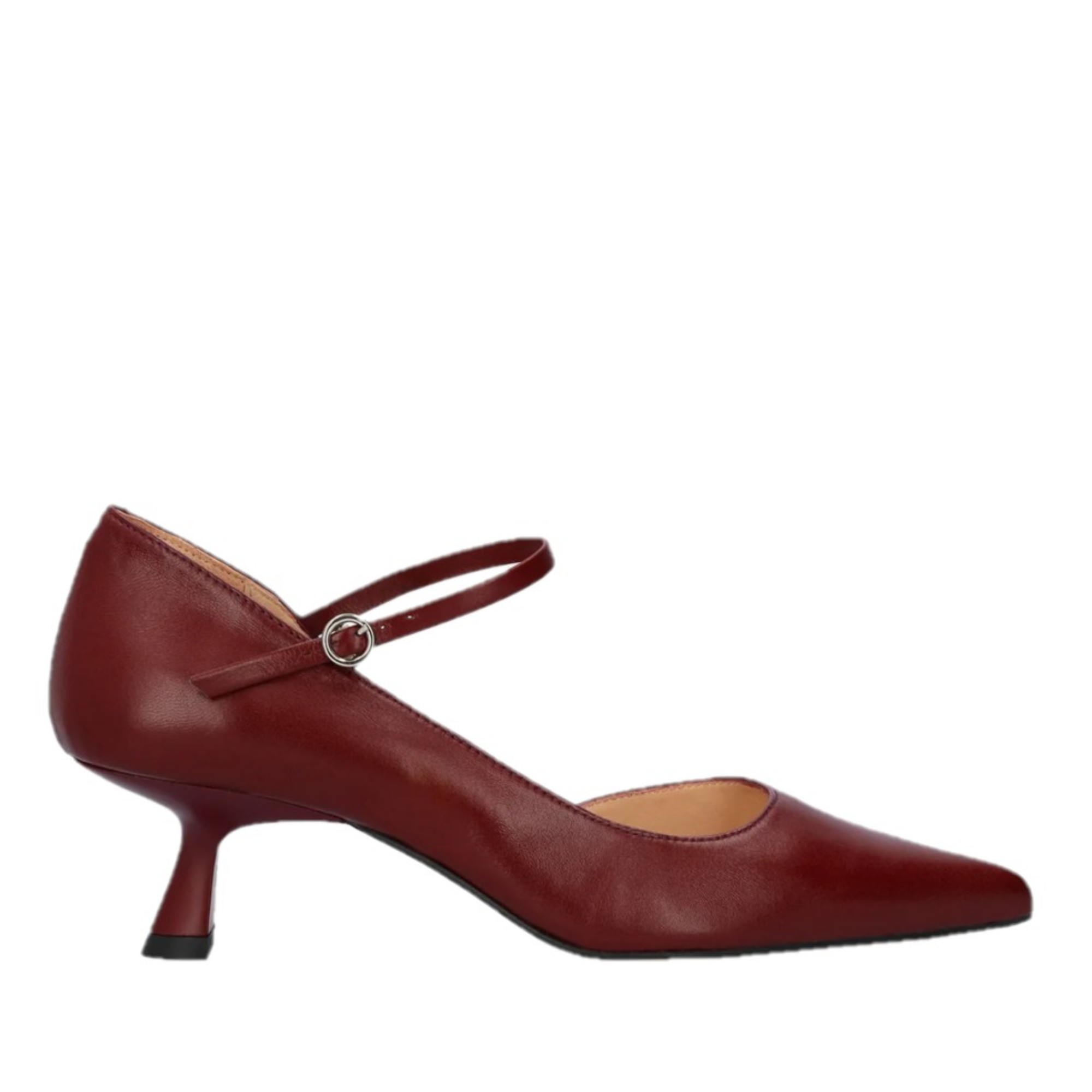 Andres Machado Andres Machado Mariola-23 Δερμάτινη Γόβα Μπορντό 6cm