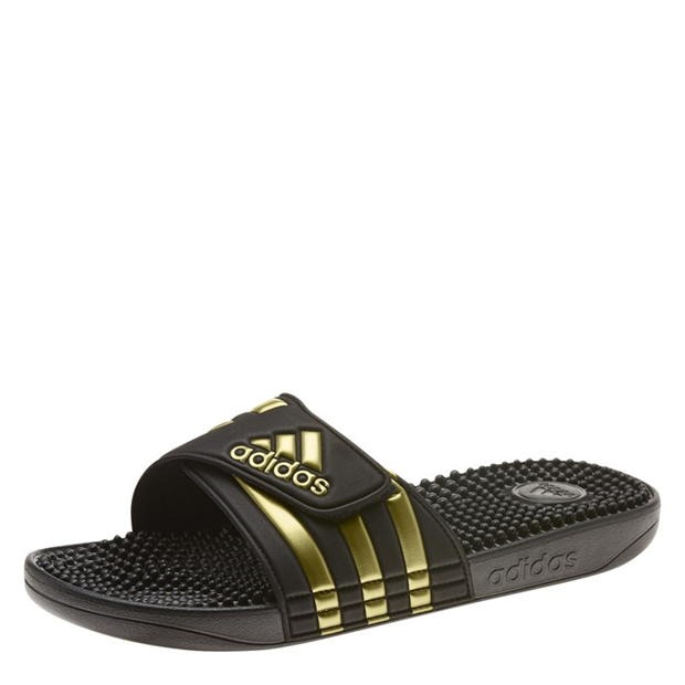 Adidas Adissage M F35580 Παντόφλες Μαύρες Χρυσές φωτογραφία