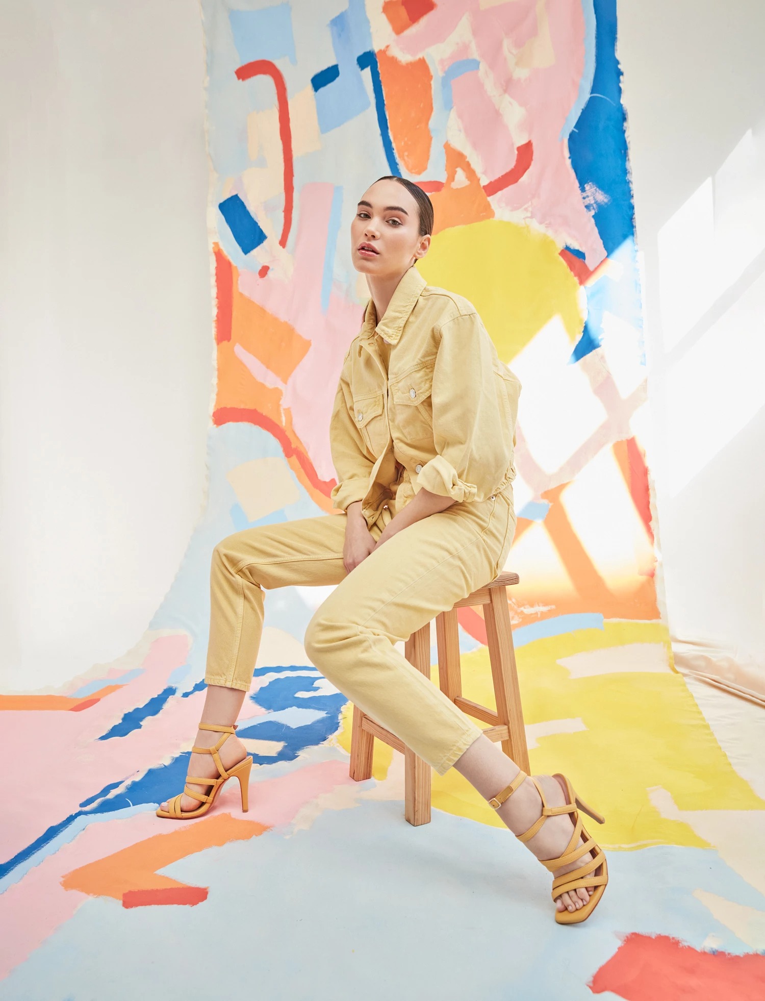 Andres Machado AM5553-24 Πέδιλο Κίτρινο 11.5cm φωτογραφία