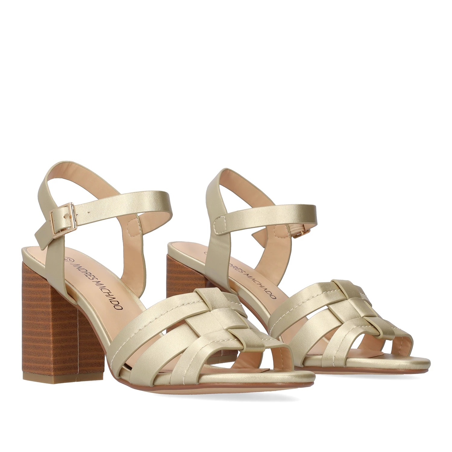 Andres Machado AM5747-06 Πέδιλο Χρυσό 9cm φωτογραφία
