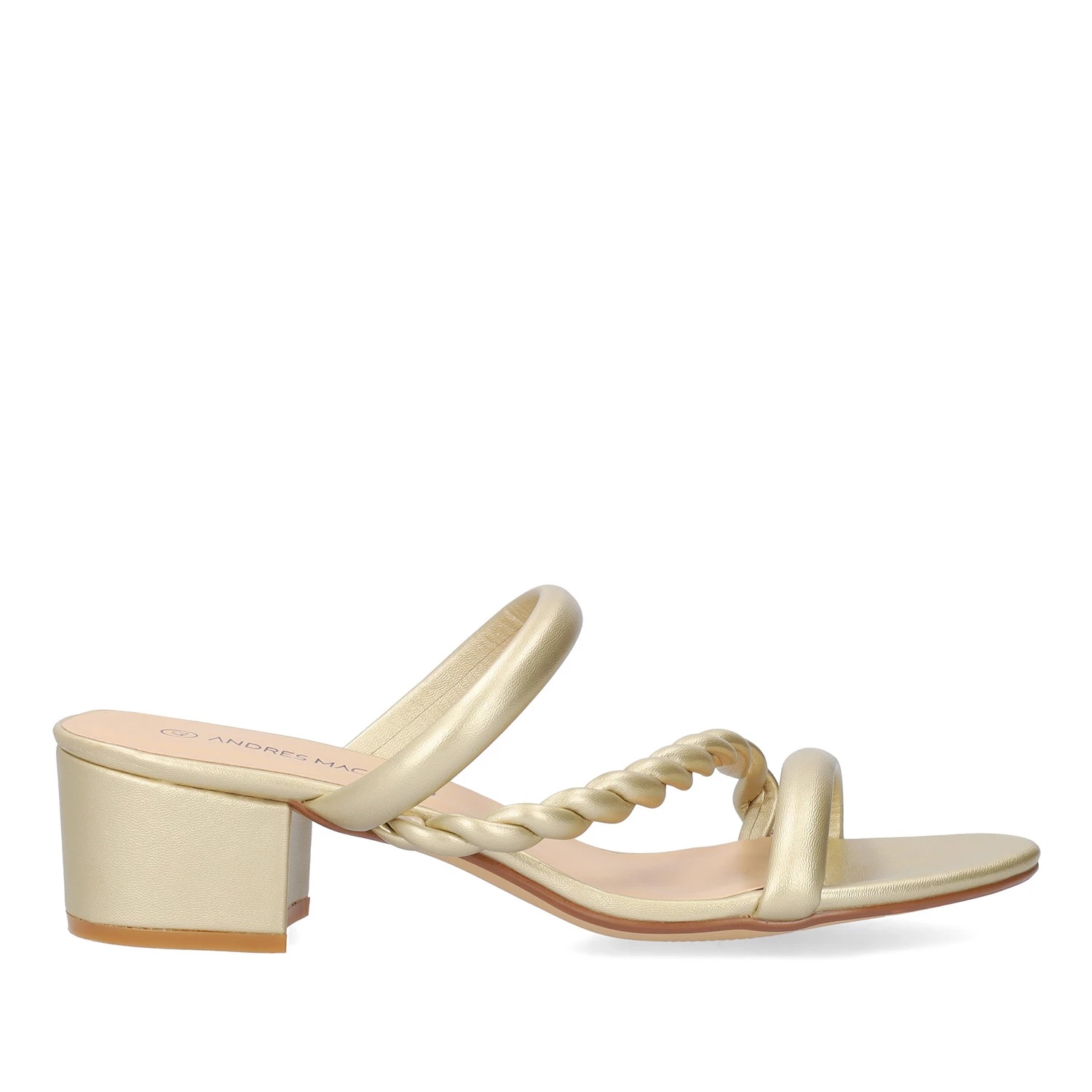 Andres Machado Andres Machado AM5760-06 Mule Χρυσό 5.5cm