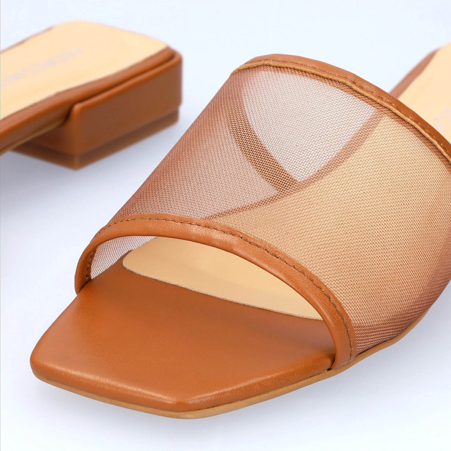 Andres Machado Selma-05 Δερμάτινο Πέδιλο Καφέ 2,5cm φωτογραφία