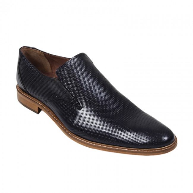 Bigshoes Bigshoes KL30177-18 Δερμάτινο Dress Μπλε