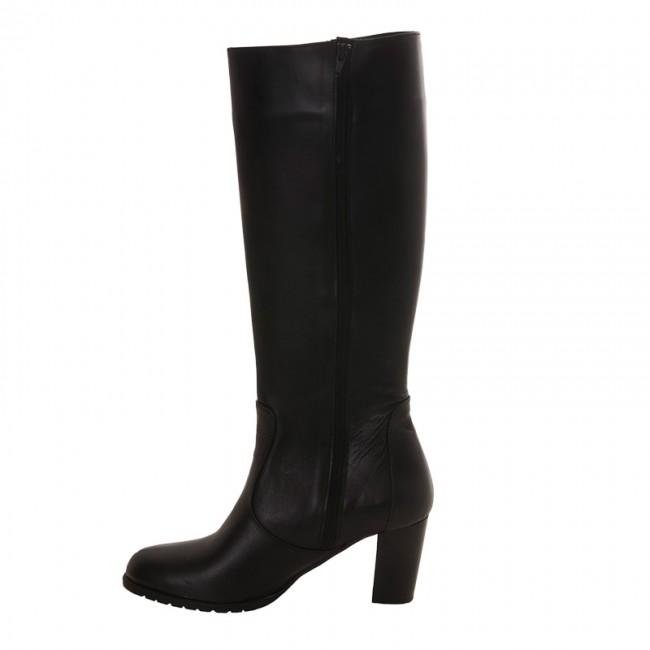 Bigshoes MX50265 Δερμάτινη Μπότα Μαύρη 7.5cm φωτογραφία